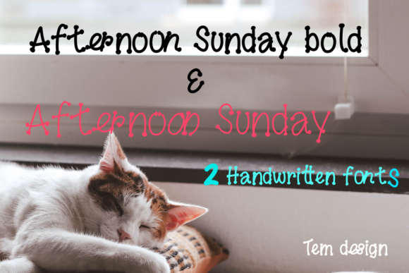 Afternoon Sunday: A Whimsical Display Font for Editors