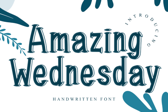 Amazing Wednesday: A Versatile Display Font for Crafters