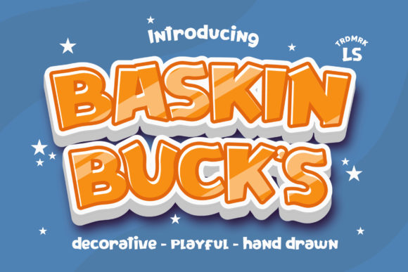 Baskin Bucks: A Playful and Colorful Display Font for Makers