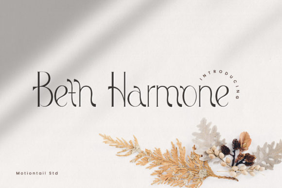 Beth Harmone: The Modern Display Font for Elegant Branding