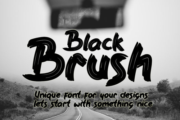 Black Brush: A Trendy Font for Creative Branding