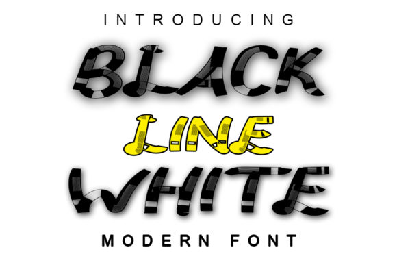 Black Line White: A Spectacular Display Font for DIY Projects