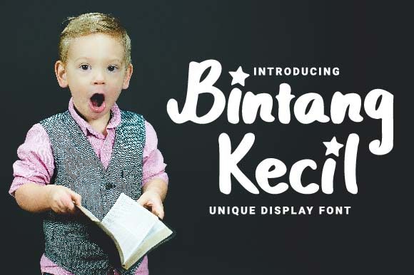 Discover Bintang Kecil: A Playful Display Font