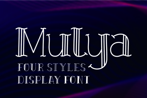 Discover Mulya: An Elegant Styled Display Font