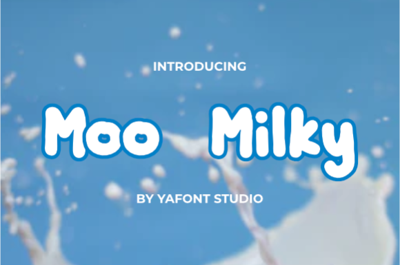 Enhance Your Craft Projects with Moo Milky Font