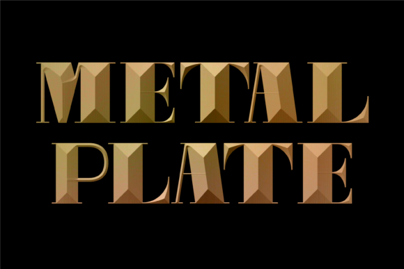 Exploring Metal Plate: A Bold Display Font for Creative Projects