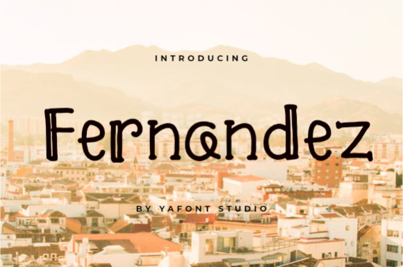 Fernandez: A Charming Display Font for Editorial Design