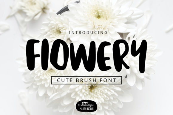 Flowery: A Charming Display Font for Creative Projects