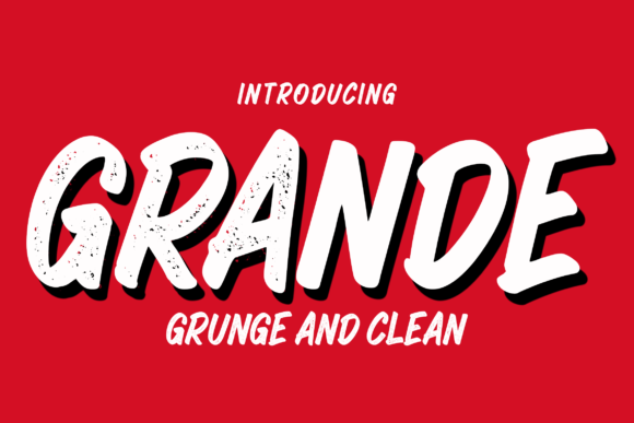 Grande: The Bold and Chunky Font for Creative Makers