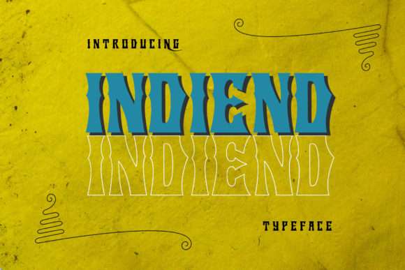 Indiend: A Bold and Thick Display Font for Editorial Design