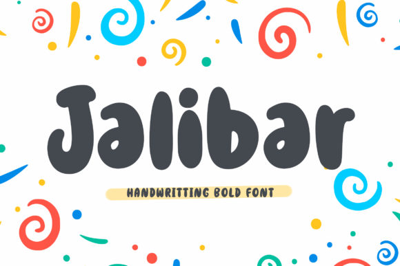 Jalibar: A Fun and Thick Lettered Display Font for Crafters