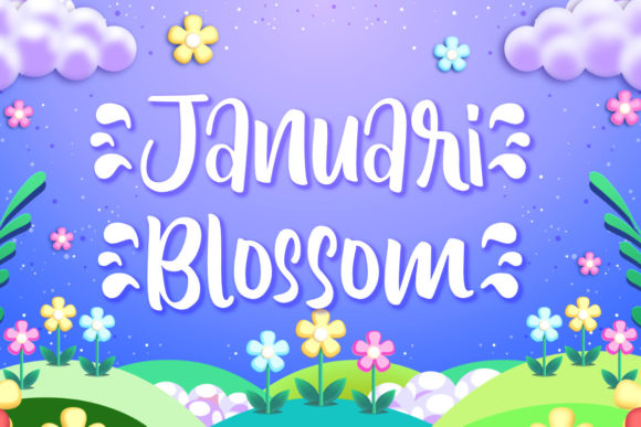 Januari Blossom: A Sweet and Cute Display Font for Creative Campaigns