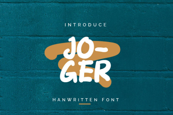 Joger: A Fun and Friendly Display Font for Makers