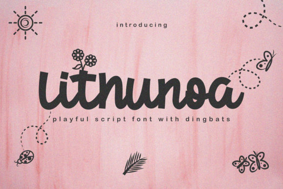 Lithunoa: A Charming Duo Font for Editorial Design