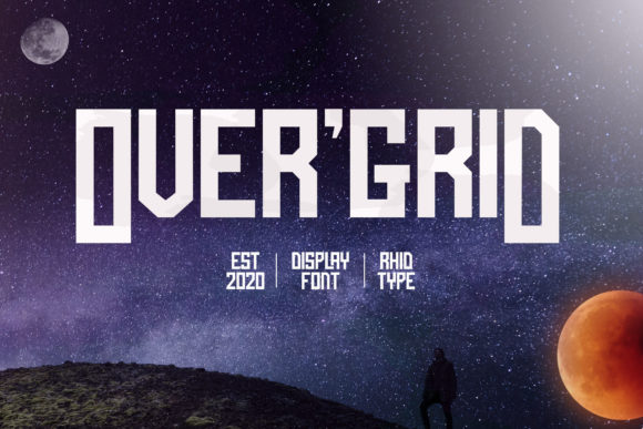Over Grid: A Bold and Thick Display Font for Branding