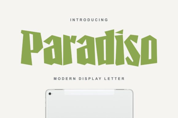 Paradiso: A Retro-Inspired Display Font for Creative Makers