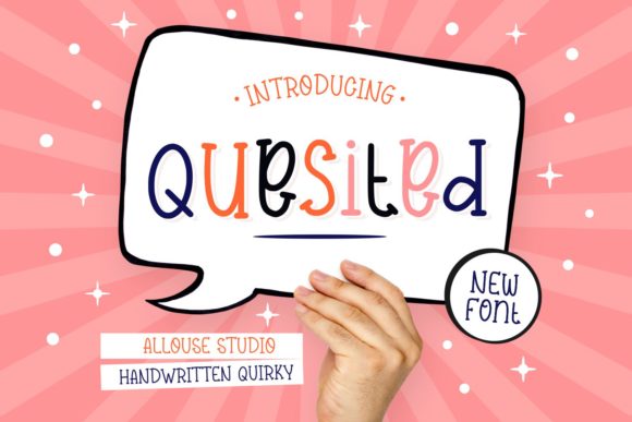 Quesited: A Joyful Display Font for Your Brand