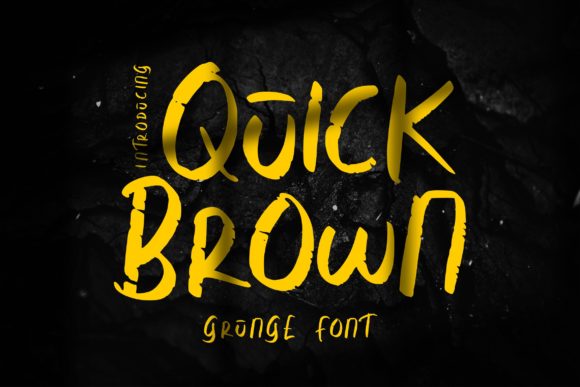 Quick Brown: A Bold and Assertive Display Font for Makers