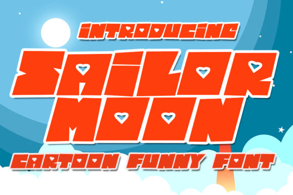 Sailor Moon: A Bold and Chunky Display Font for Editorial Design