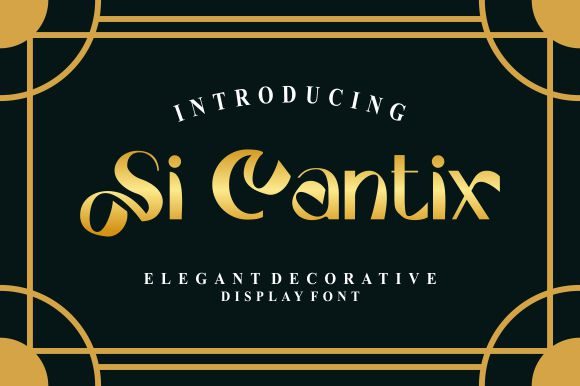 Si Cantix: The Luxurious Display Font for Impactful Campaigns