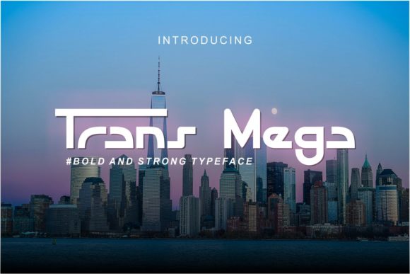 Trans Mega: A Bold and Strong Display Font for Makers
