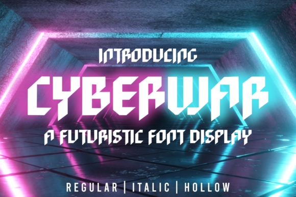 Unleash Creativity with Cyberwar: A Futuristic Display Font