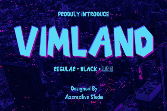 Vimland: A Bold and Thick Display Font for Modern Branding