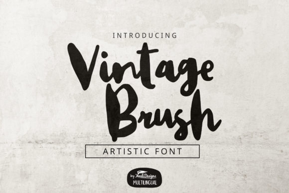 Vintage Brush: A Trendy Display Font for Editorial Design