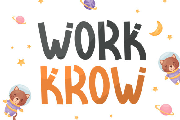 Work Krow: A Modern and Funky Display Font for Your Brand